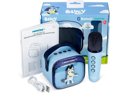 OTL Technologies Bluey PopSing LED Karaoke Speaker with Mic