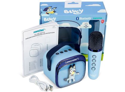 OTL Technologies Bluey PopSing LED Karaoke Speaker with Mic