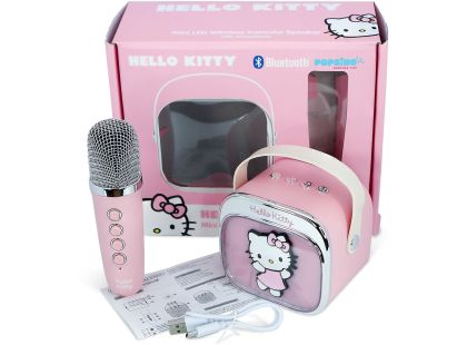 OTL Technologies Hello Kitty PopSing LED Karaoke Speaker with Mic