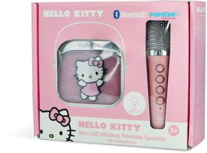 OTL Technologies Hello Kitty PopSing LED Karaoke Speaker with Mic