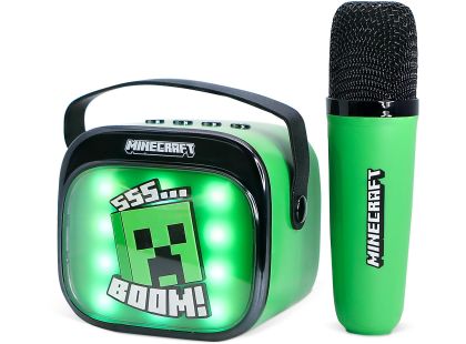OTL Technologies Minecraft PopSing LED Karaoke Speaker with Mic
