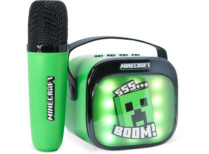 OTL Technologies Minecraft PopSing LED Karaoke Speaker with Mic