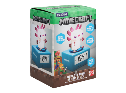 Paladone Minecraft Budík Axolotl