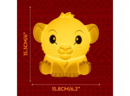 Paladone Simba světlo SquishyGlo silikonové - Poškozený obal