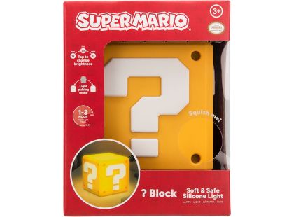 Paladone Super Mario Světlo SquishyGlo Question blok