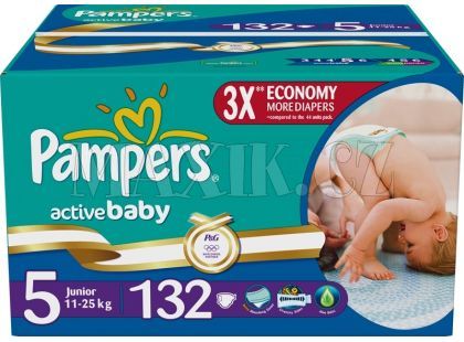 Pampers Active Baby 5 Junior 132ks