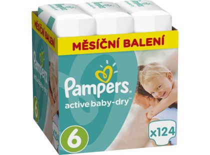 Pampers Active Baby Monthly Box S6 124ks