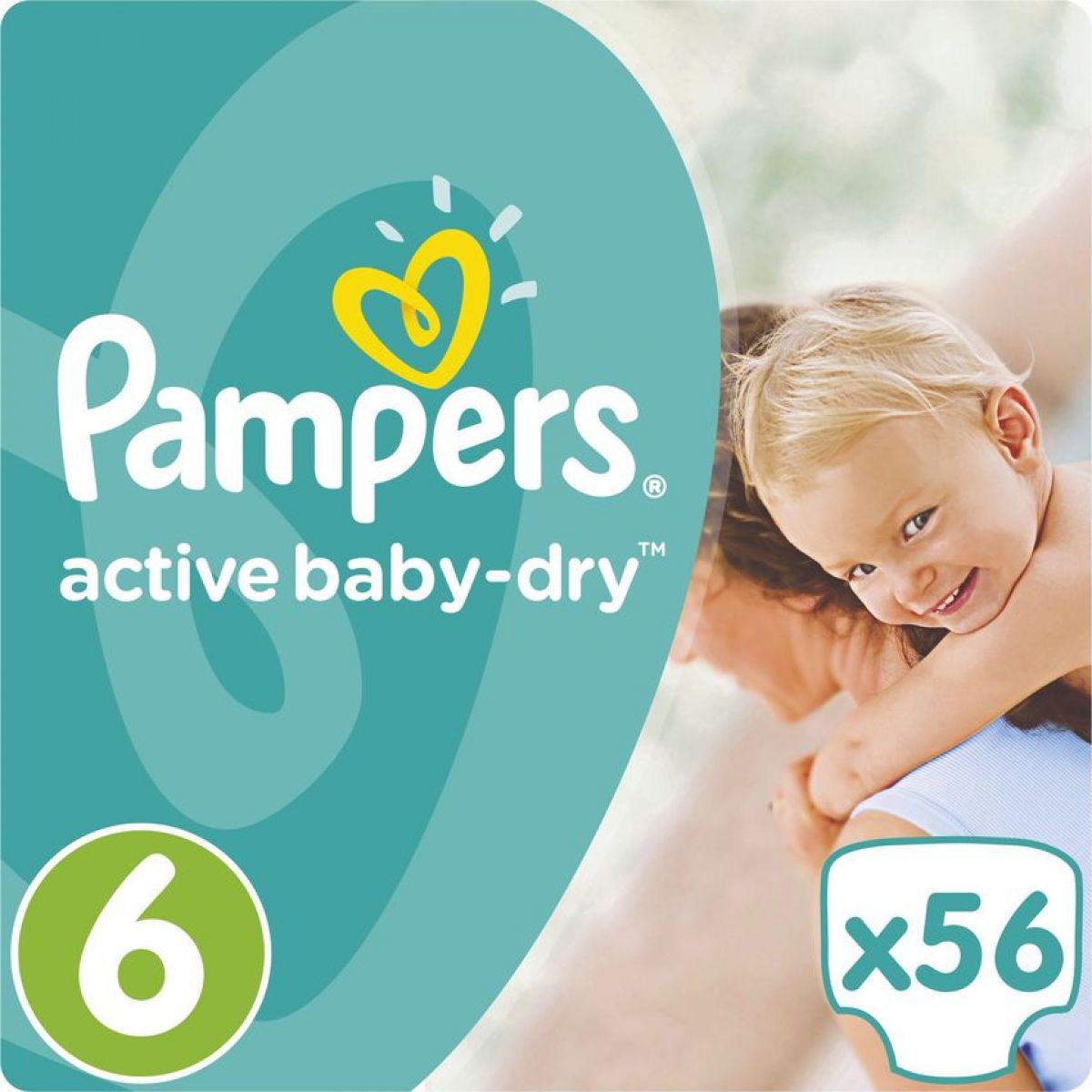 Pampers Active Baby 6 Extra Large 56ks