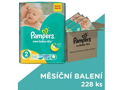 Pampers Active Baby Dry 2 Mini 228 ks Pampers Active Baby Dry 2 Mini 228 ks