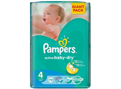 Pampers Active Baby Dry 4 Maxi 76ks Pampers Active Baby Dry 4 Maxi 76ks