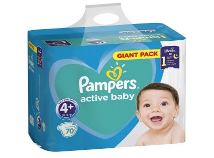 Pampers Active Baby Giant Pack S4+ 70ks