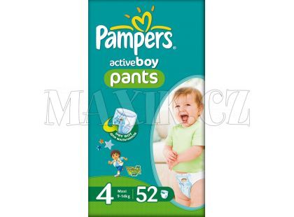 Pampers Active Pants Boy 4 Maxi 52ks