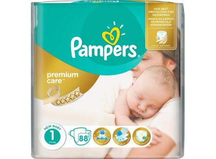 Pampers Premium Care 1 Newborn 88ks