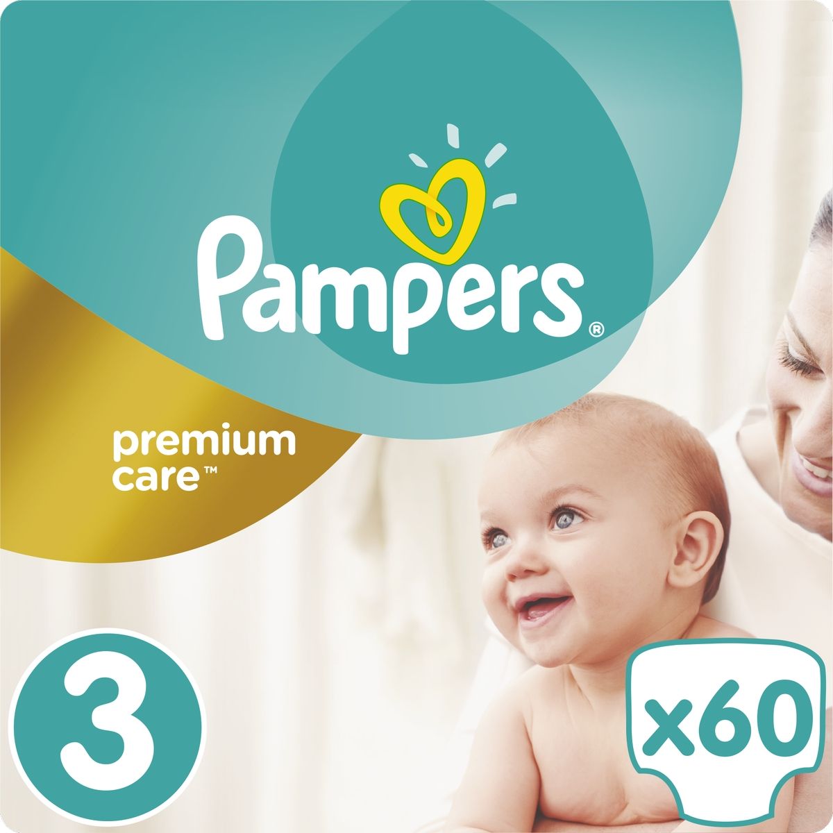 Pampers Premium Care 3 Midi 60ks