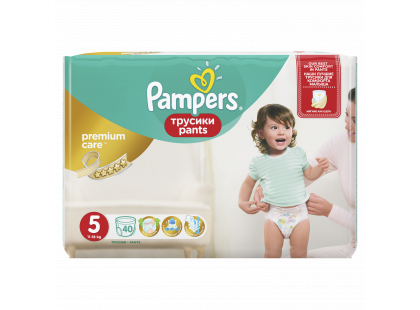 Pampers Premium kalhotkové plenky Value Pack S5 40ks