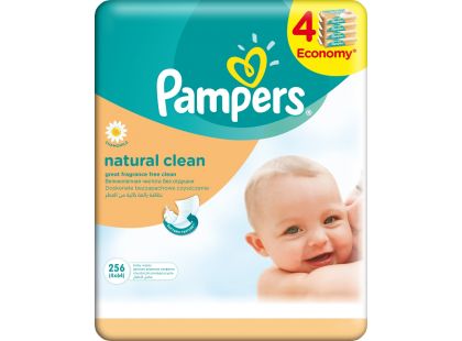 Pampers Ubrousky Natural Clean 4x64ks