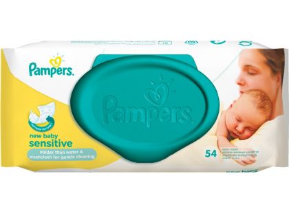 Pampers Ubrousky Sensitive New Baby 54ks Pampers Ubrousky Sensitive New Baby 54ks