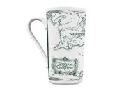 Pán prstenů keramický hrnek – bílá mapa