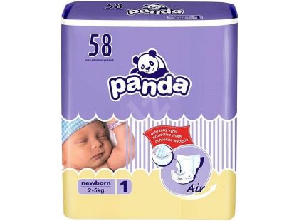 Panda dětské plenky Newborn á 58 ks