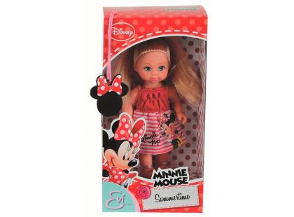 Panenka Evička Minnie Mouse Summertime proužek