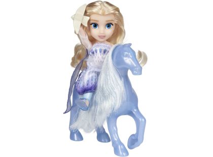 Panenka Ledové království Mini Elsa 15 cm a kouzelný kůň Nokk