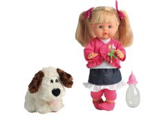 Panenka Nena mluvící s pejskem 36 cm - Poškozený obal