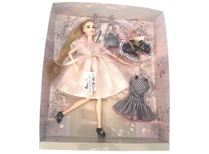 Panenka, růžové šaty