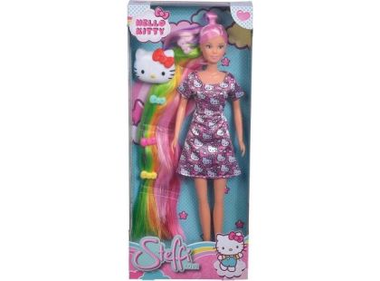 Panenka Steffi Hello Kitty s duhovými vlasy