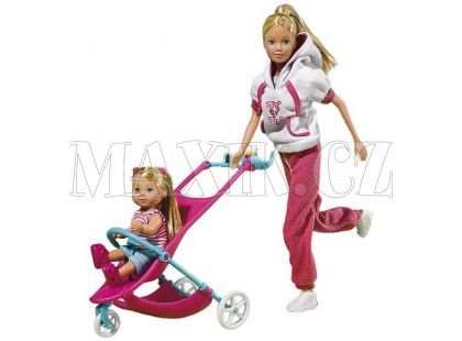 Panenka Steffi Sporty mummy s Evičkou - Poškozený obal