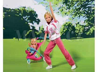 Panenka Steffi Sporty mummy s Evičkou - Poškozený obal