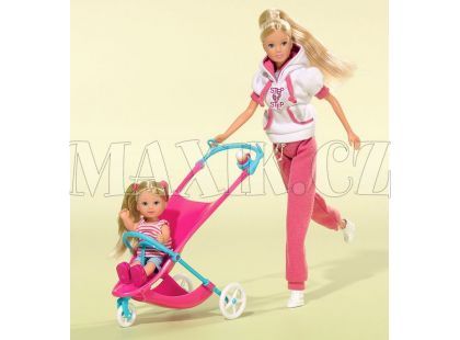 Panenka Steffi Sporty mummy s Evičkou - Poškozený obal