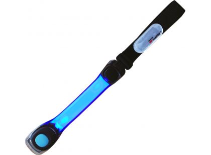 Páska na ruku s LED světlem modrý