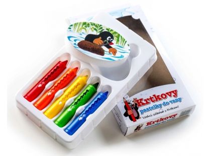 Pastelky do vany s houbičkou Krtek 5ks Pastelky do vany s houbičkou Krtek 5ks