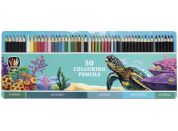 Pastelky v krabičce kovové 50 ks