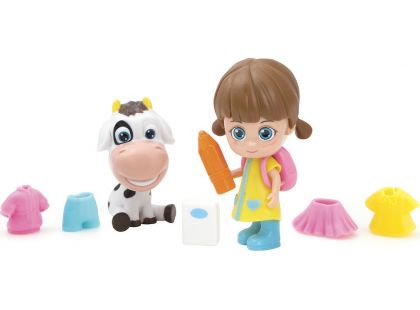 Paula & Friends panenka s doplňky a zvířátkem kravička