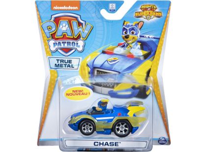 Spin Master Paw Patrol kovová autíčka super hrdinů Chase
