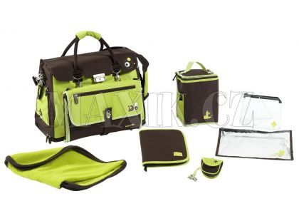 Přebalovací taška Free Hand CHOCO/GREEN Babymoov 043503