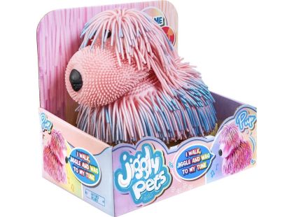 Pejsek mazlíček Jiggly perleťový růžový - Poškozený obal