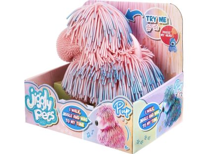 Pejsek mazlíček Jiggly perleťový růžový - Poškozený obal