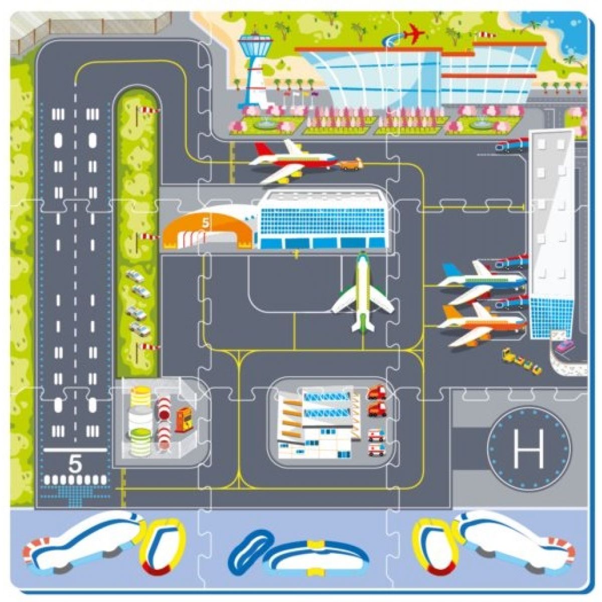 Pěnové puzzle Letiště
