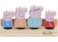 Peppa Pig Dřevěná rodinka 4 figurky