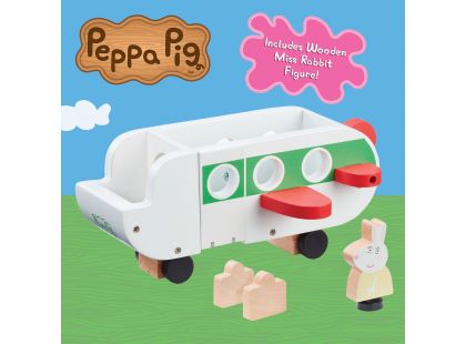 Peppa Pig dřevěný tryskáč a figurka paní Králíkové
