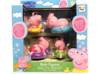 Peppa Pig figurky do koupele 4ks rodina