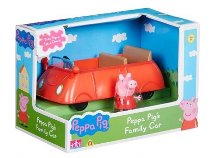 Peppa Pig rodinné auto a figurka