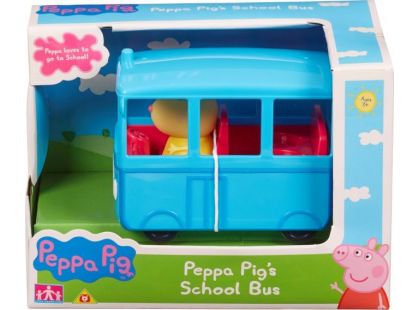 Peppa Pig školní autobus s figurkou