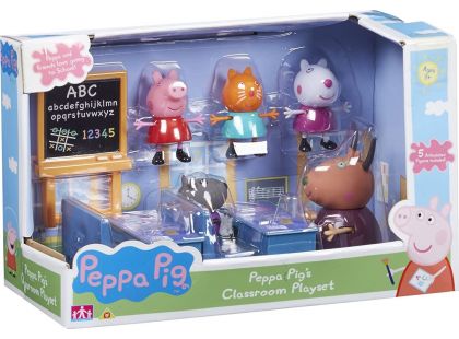 Peppa Pig školní třída 5 figurek