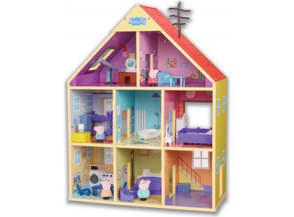 Peppa Pig velký dřevěný rodinný dům se světlem a zvukem