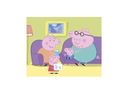 Dino Peppa Pig: Veselý den 20 Dřevěné licenční kostky