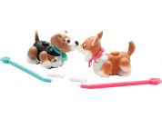Pet Parade 2pack zvířátko 9,5 x 5 x 4 cm - hnědý pejsek