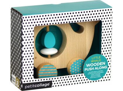 Petitcollage Dřevěná velryba na kolečkách